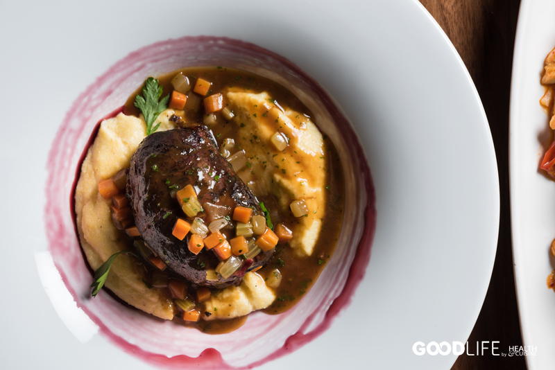 Brasato di manzo, polenta concia, tartufo bianco d’Alba