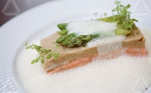 Slow poached salmon